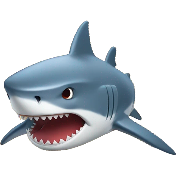 shark with fire emoji