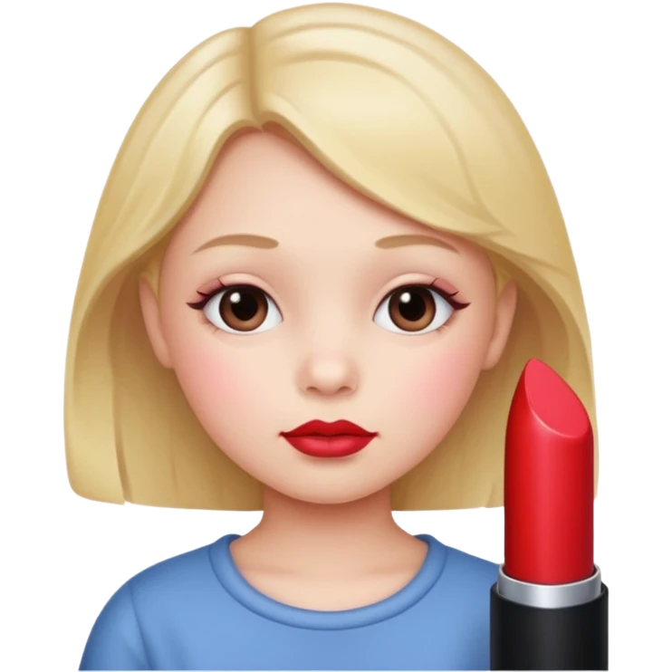 child with lipstick  emoji