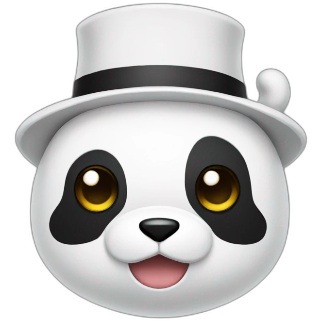 Monokuma with hat emoji
