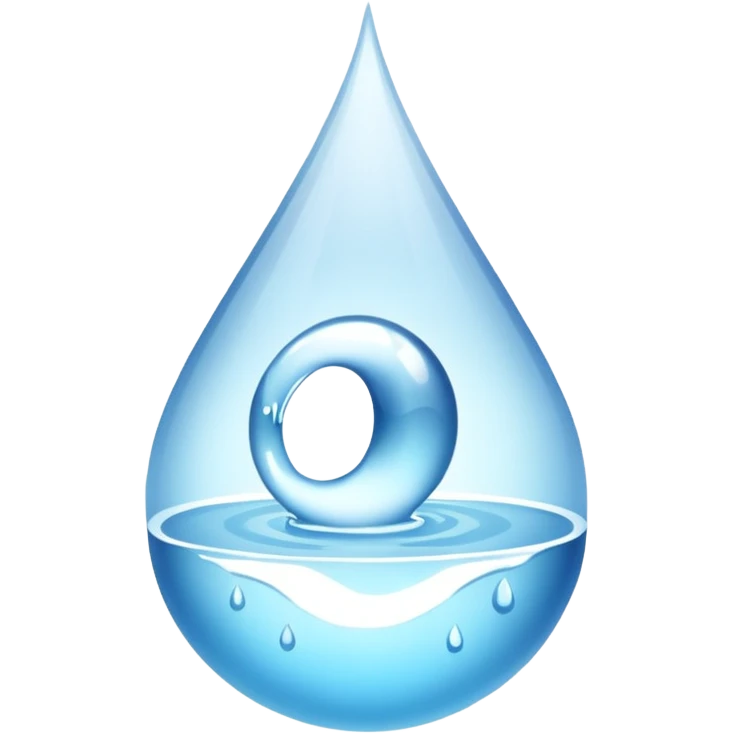 Gota de agua color blanco white emoji