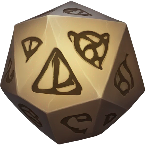 D20 with d&d symbol  emoji