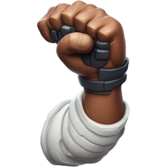 Space marine arm flexing muscle emoji