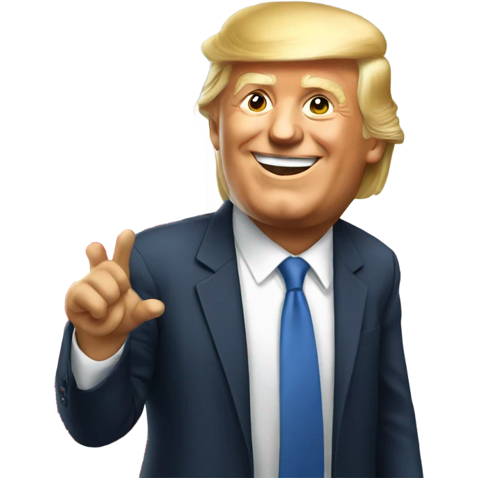 Trump happy emoji