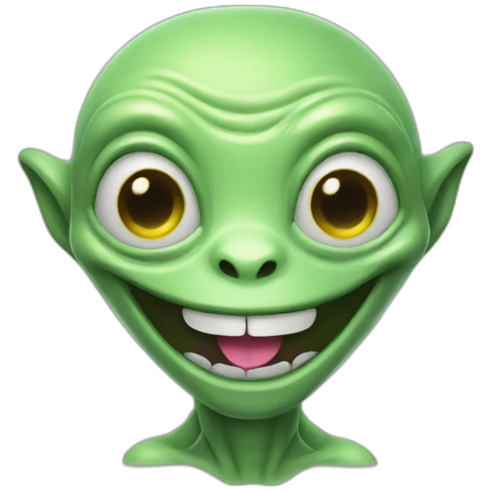 happy alien emoji