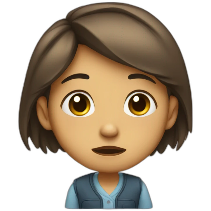 girl crying over math emoji