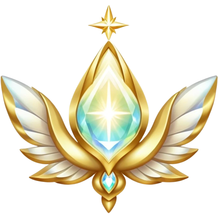 White and Golden Divine Holy Glorious Shiny Sparkly Fakémon emoji