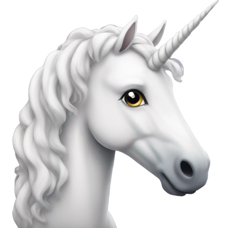 White Unicorn  emoji
