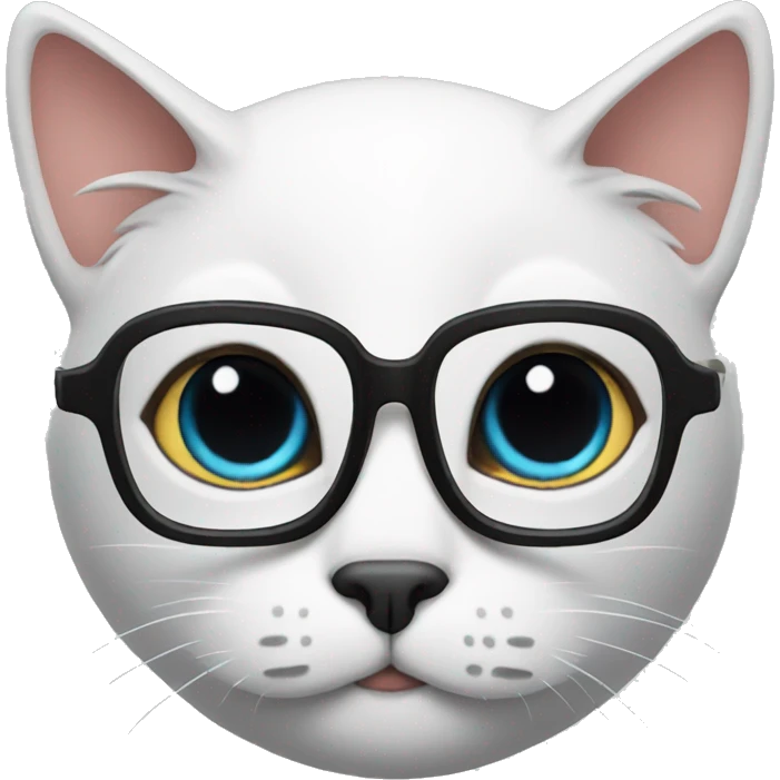 Cat with glasses emoji
