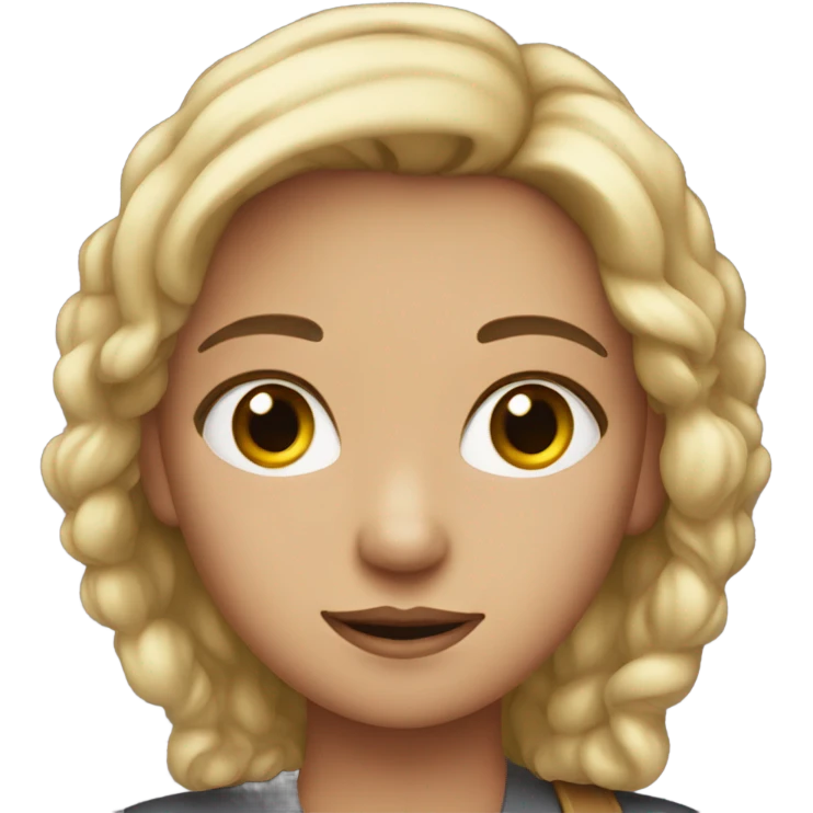 Girl with a judgy face  emoji