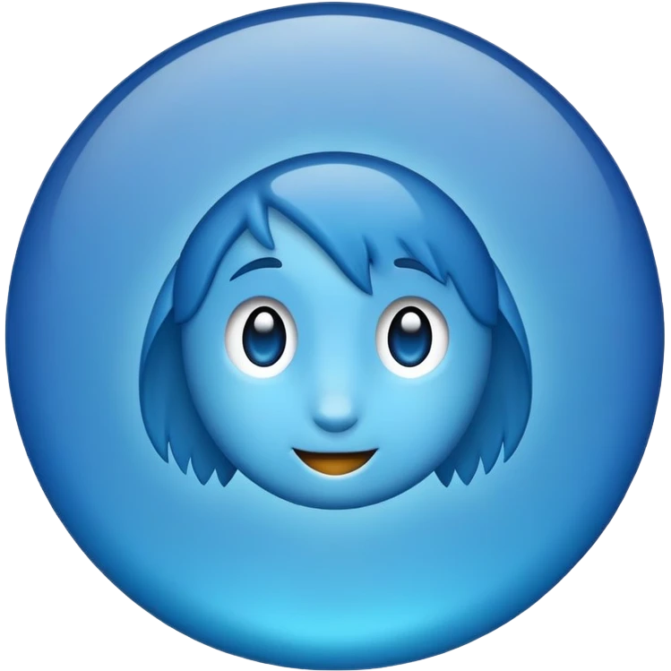 Create a blue tick  emoji