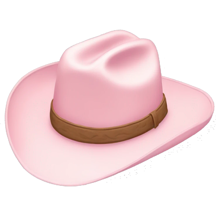 Pale pink cowboy hat emoji