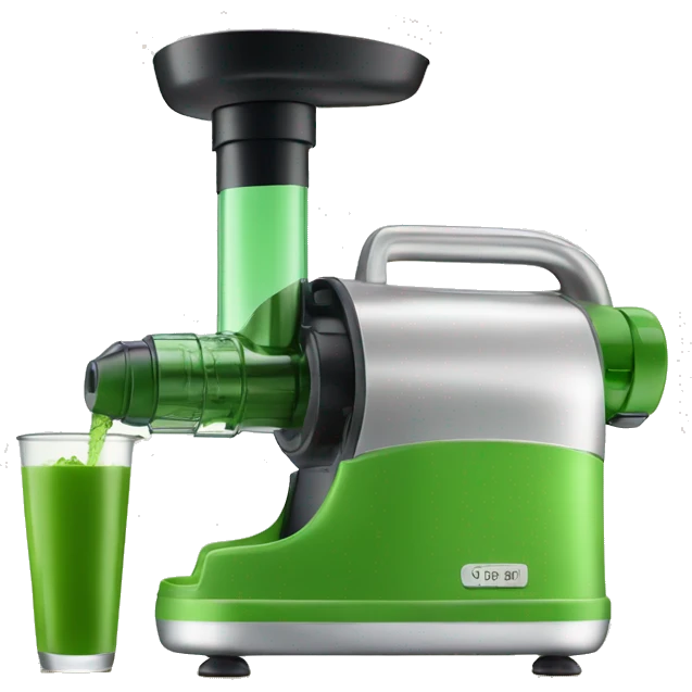 Cold Press Juicer making green juice emoji