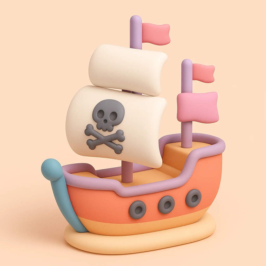 pirate ship emoji