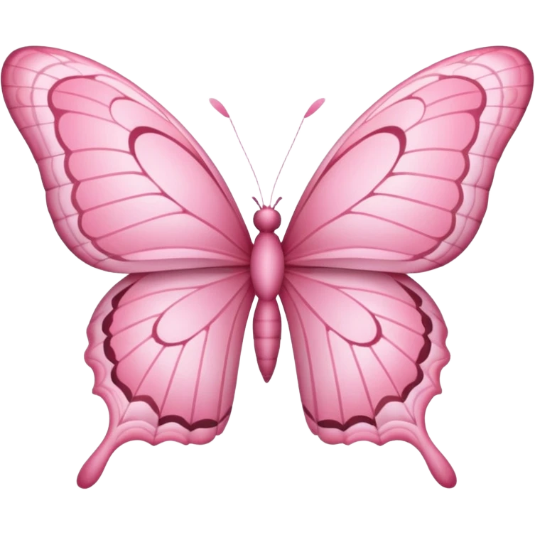 Pink butterfly emoji