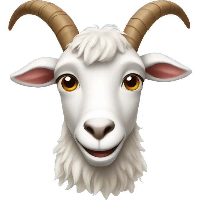 Funny goat emoji