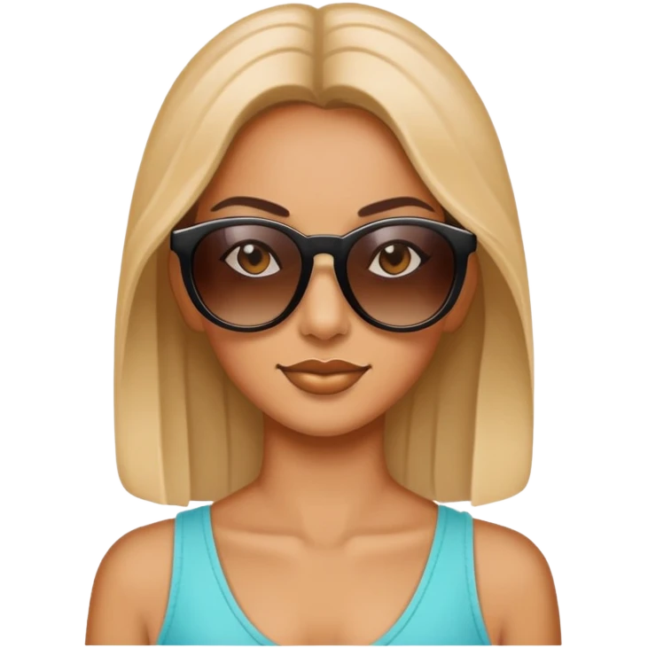 Woman with sunglasses emoji