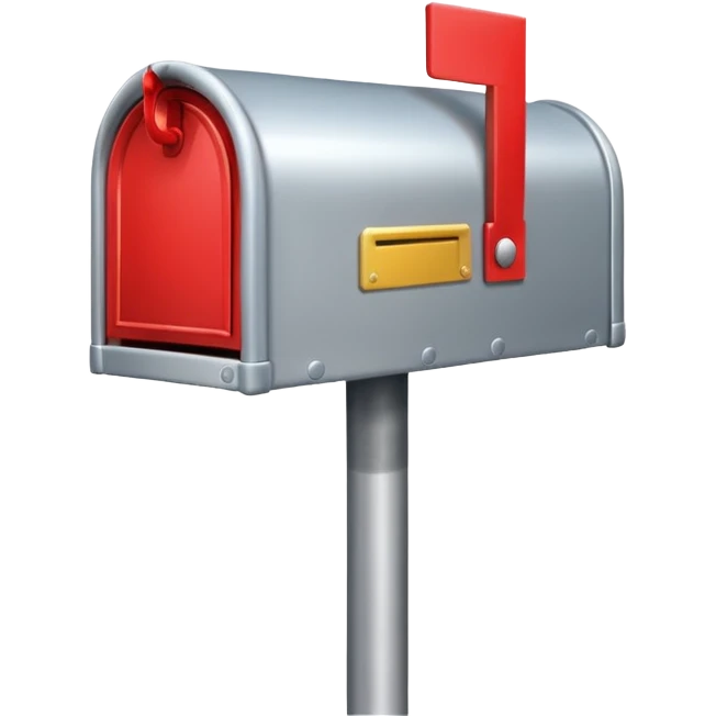 silver mailbox emoji