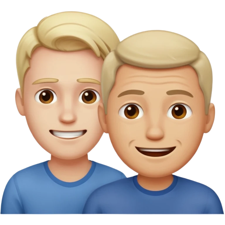 The man was upset and the man next to him was happy. emoji