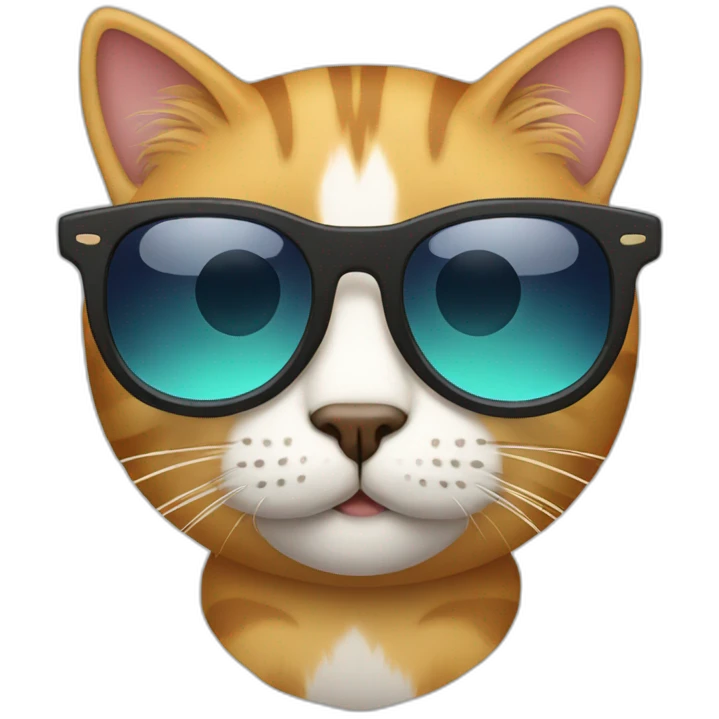 Cat with sunglasses emoji
