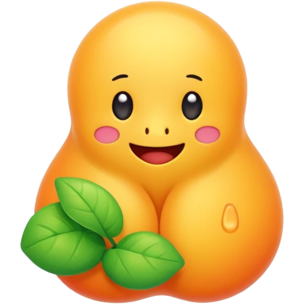 enzyme as a cute character emoji