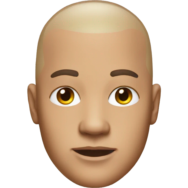 dj with shaved head emoji