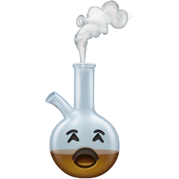 Bong with smoke emoji