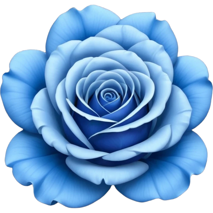 Blue rose  emoji