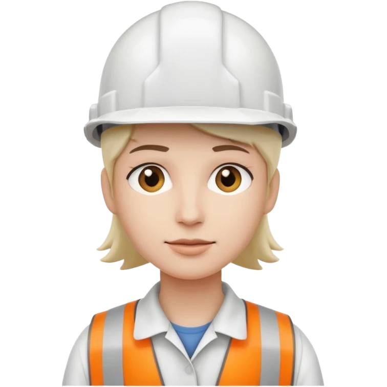 Ingeniería casco blanco emoji