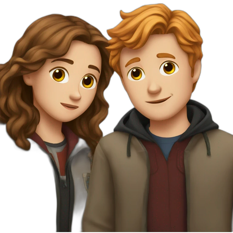 Harry, Hermione and Ron emoji