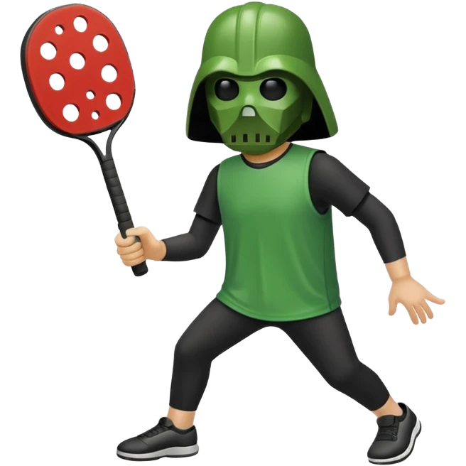 Darth pickleball emoji