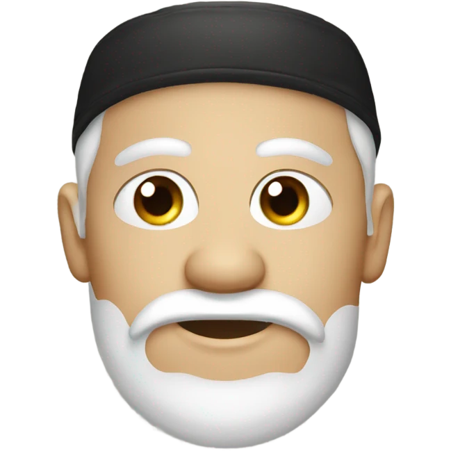  flat eyes and rice hat emoji