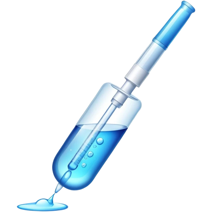 laboratory pipette with liquid drop emoji