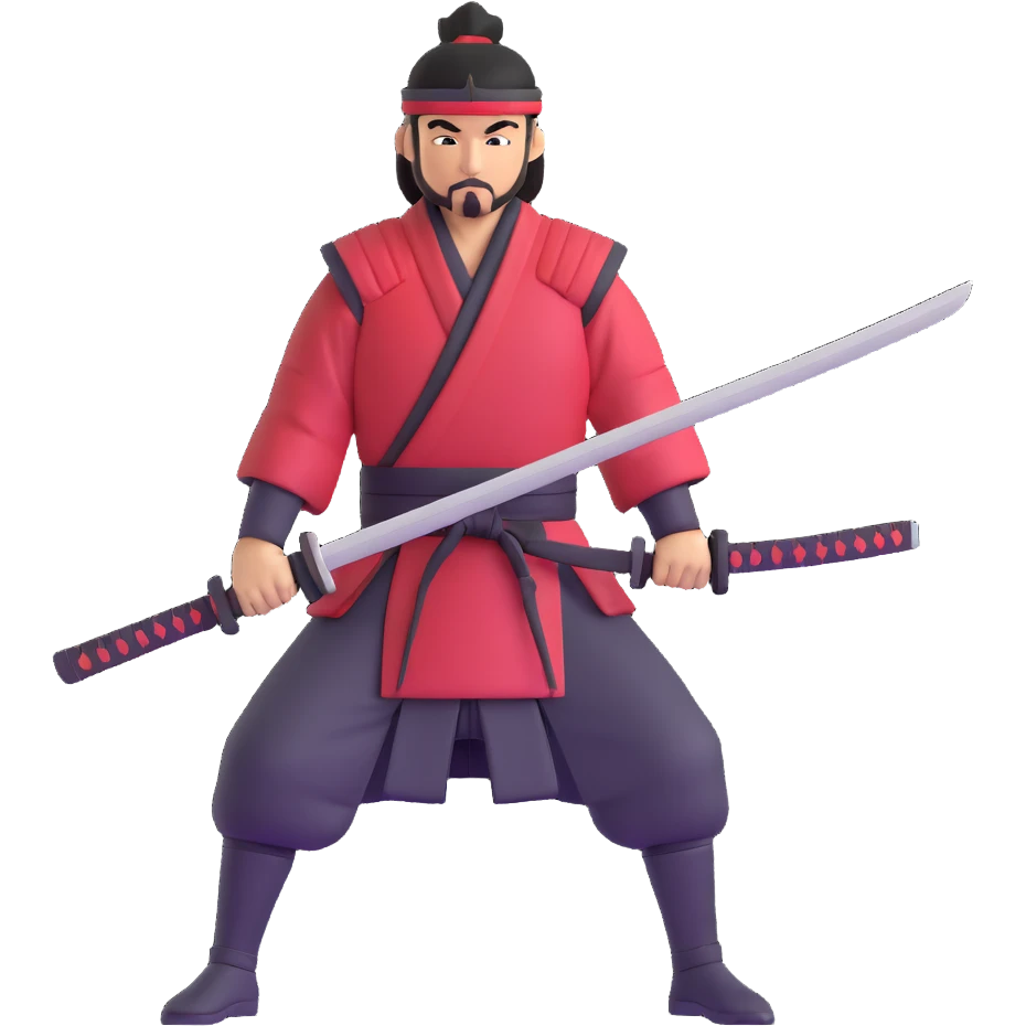 samurai warrior drawing katana emoji