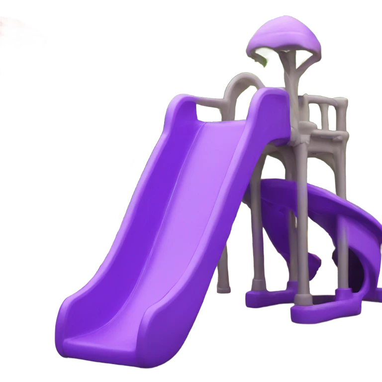 Plastic children's slide purple emoji