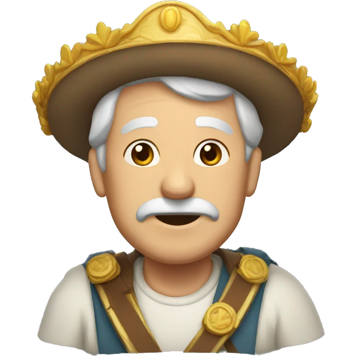 anciano con corona emoji