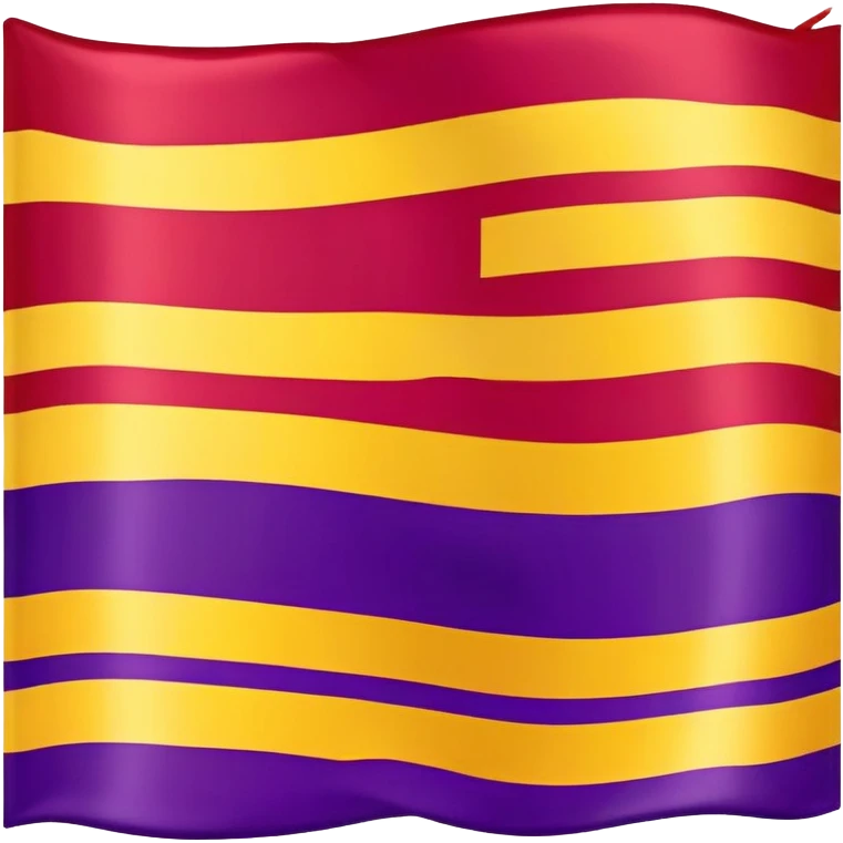 Flag with three horizontal bands - red, yellow, and violet emoji