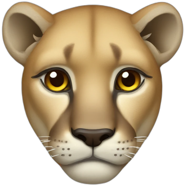 Sad Mountain Lion emoji