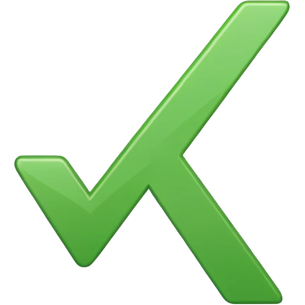 Flecha de verificacion emoji