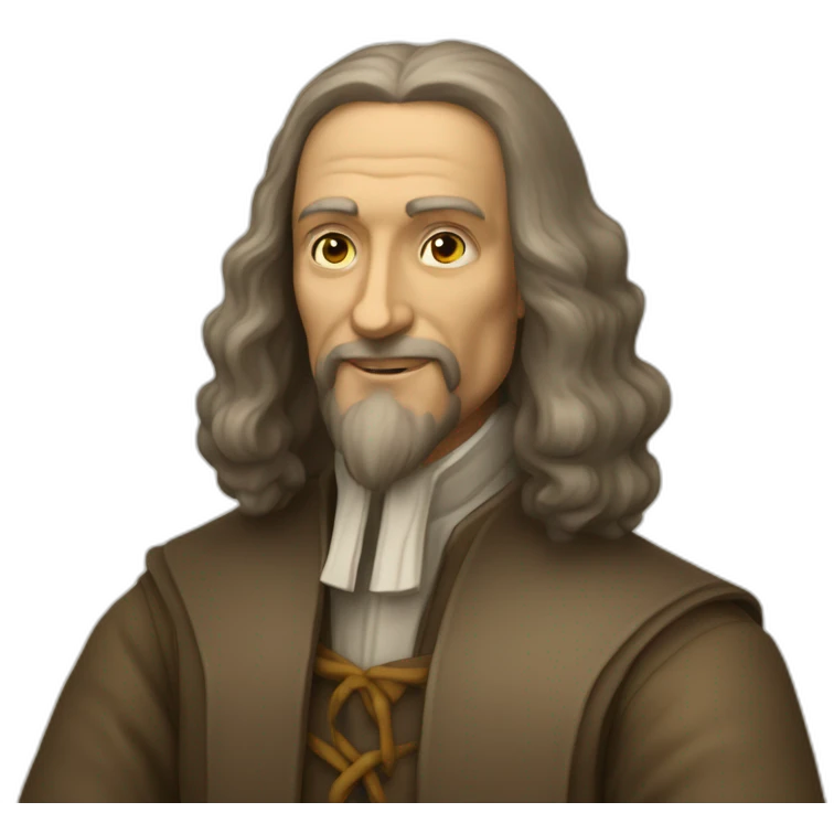 Leonard de vinci avec vang gohg emoji