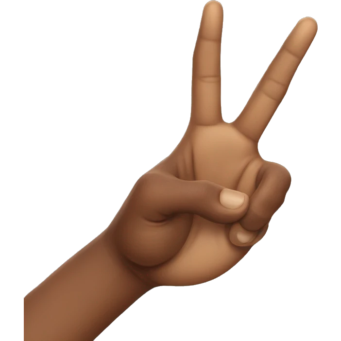 single hand making a wolf gesture emoji