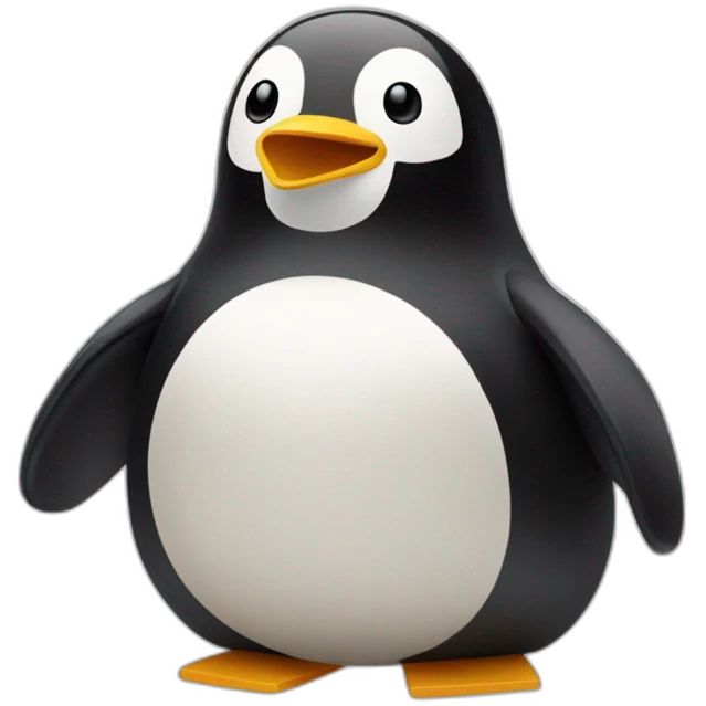 Un pingouin dans un vaisseaux spacial emoji