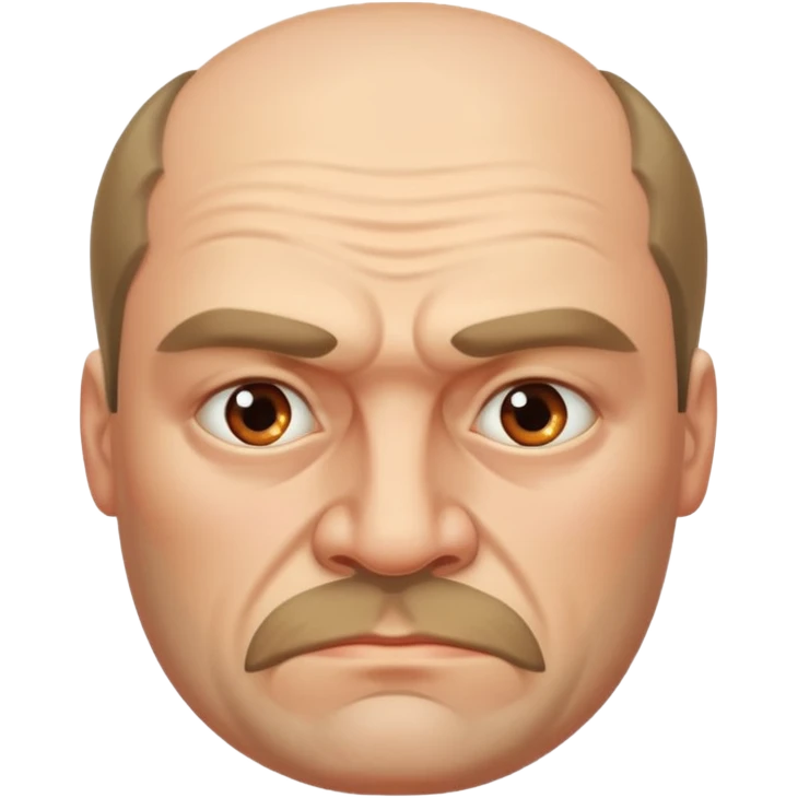 big russian man thick jawed emoji