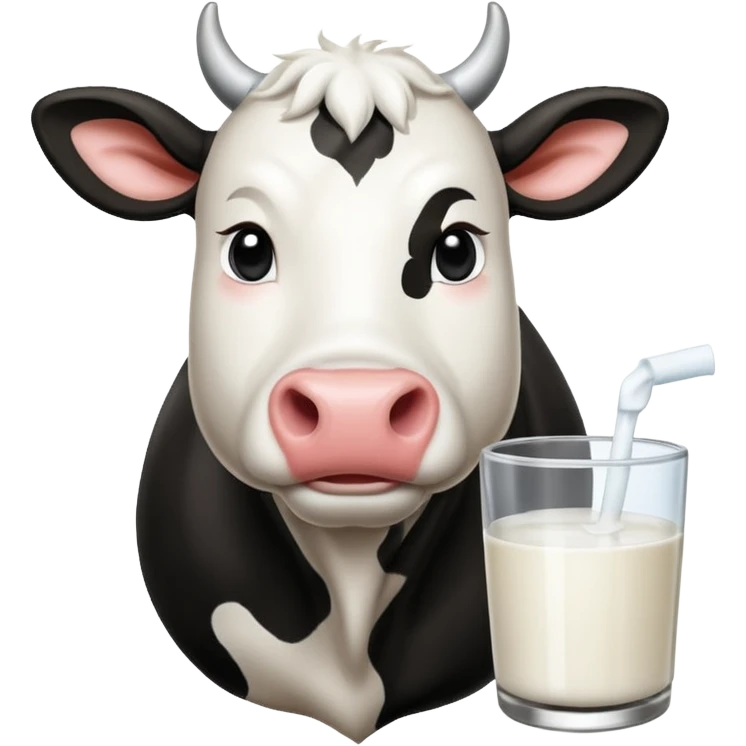 brique de lait avec une vache dessus  emoji