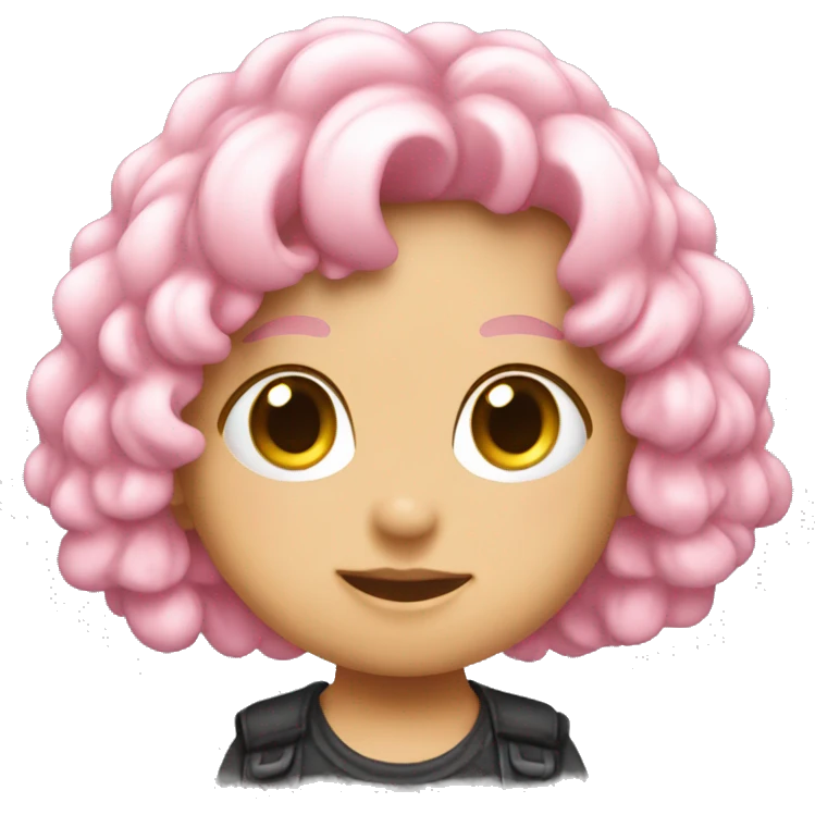 A baby pink ribbow emoji