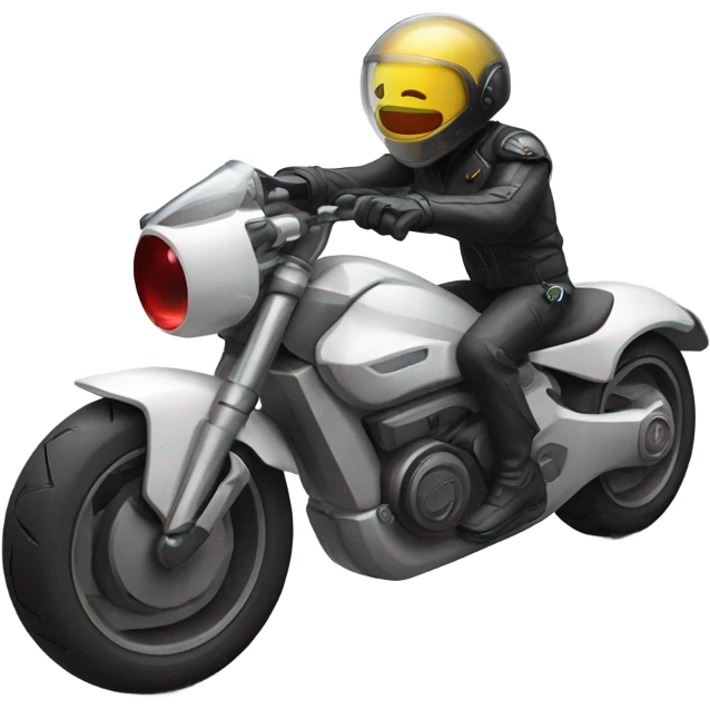 Futuristic motorcycle  emoji