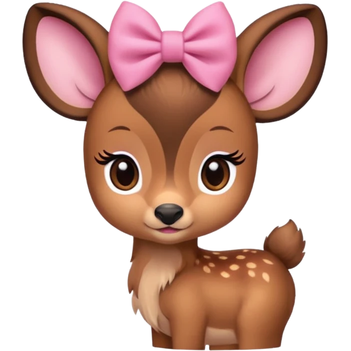 bambi with 🎀 emoji