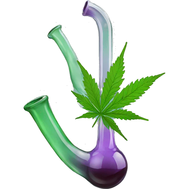 glass cannabis pipe emoji