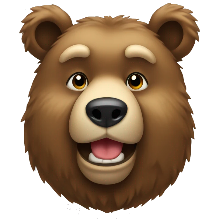bear with bow emoji