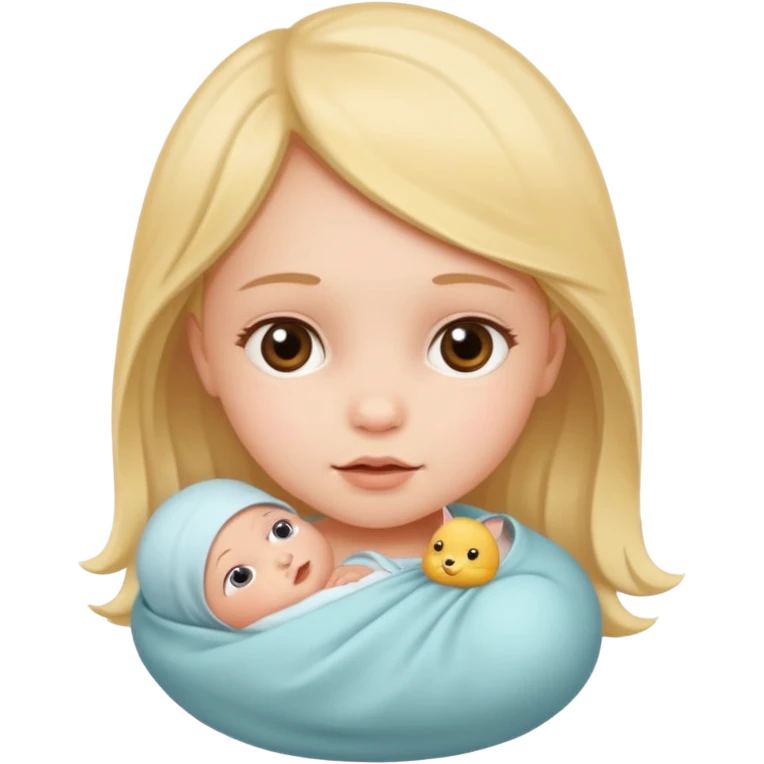 A newborn girl  emoji
