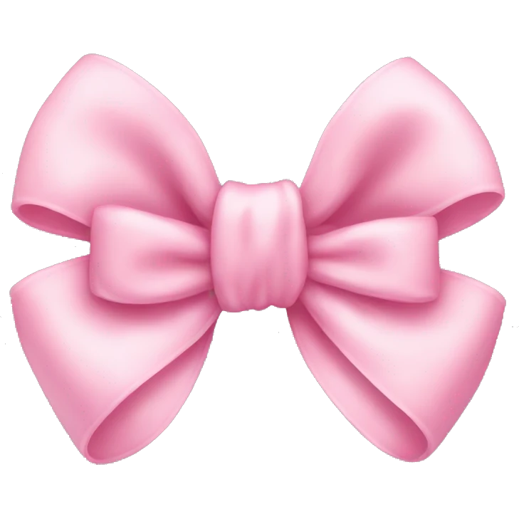 Baby Pink bow emoji